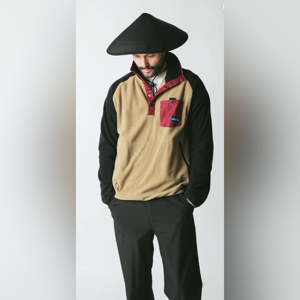 KAVU CHILLBA HAT RED EUC .